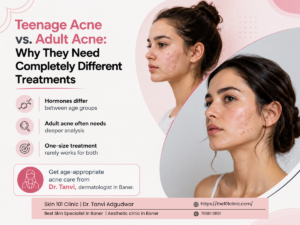 Teenage vs Adult Acne: Acne and Scar Treatment in Baner | Dr. Tanvi Komawar Adgudwar
