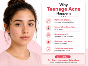 Teenage vs Adult Acne: Acne and Scar Treatment in Baner | Dr. Tanvi Komawar Adgudwar